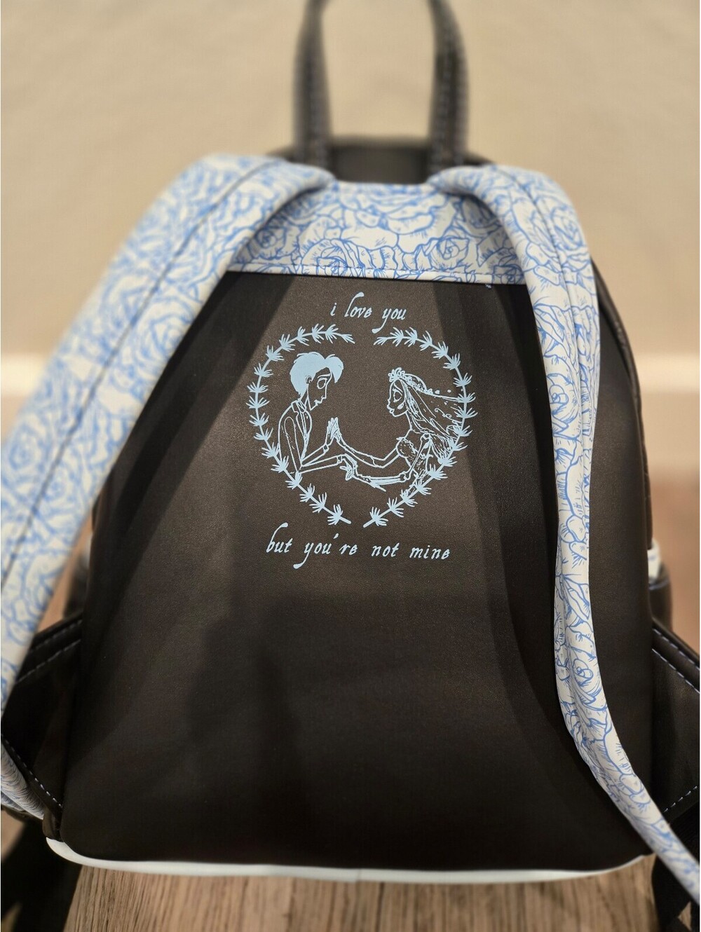 Corpse Bride Backpack with Blue Roses - Picture 3 of 8
